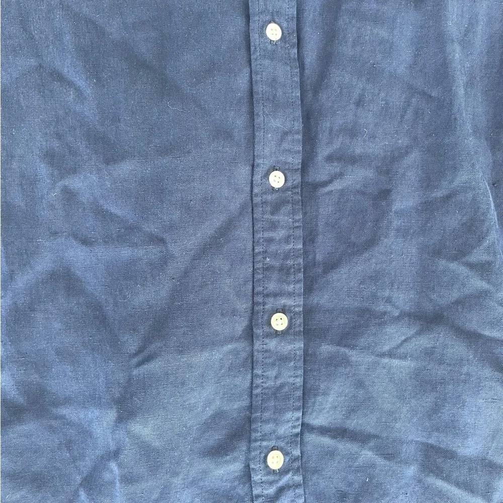 Polo Ralph Lauren shirt women’s Medium size tunic linen silk button up MSRP 198$ - Picture 3 of 9